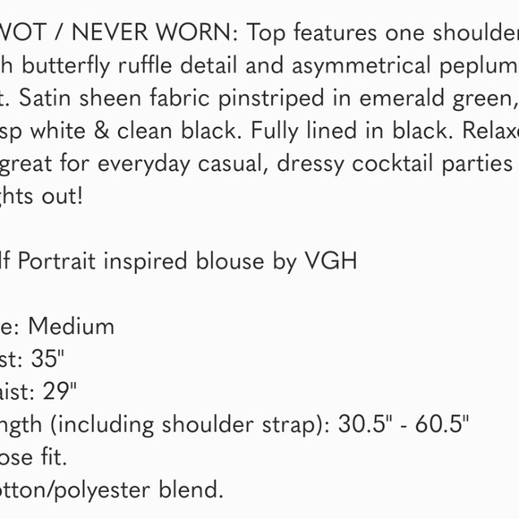 One shoulder top size M - Picture 8 of 8